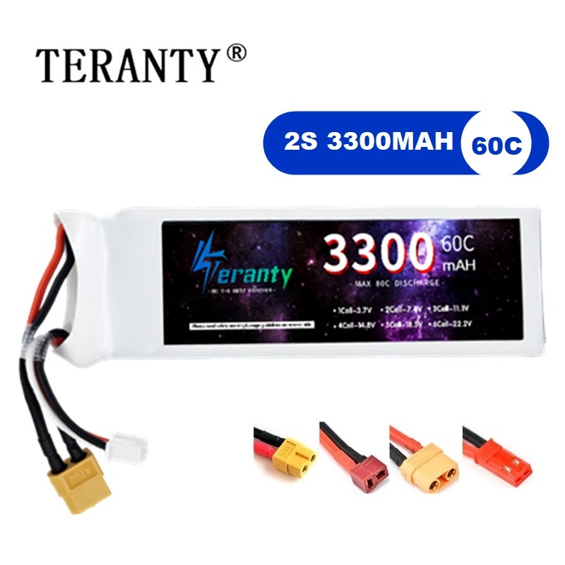 Drone Gimbal Controller - 2S 7.4V LiPo แบตเตอรี่ 3300mAh 60C