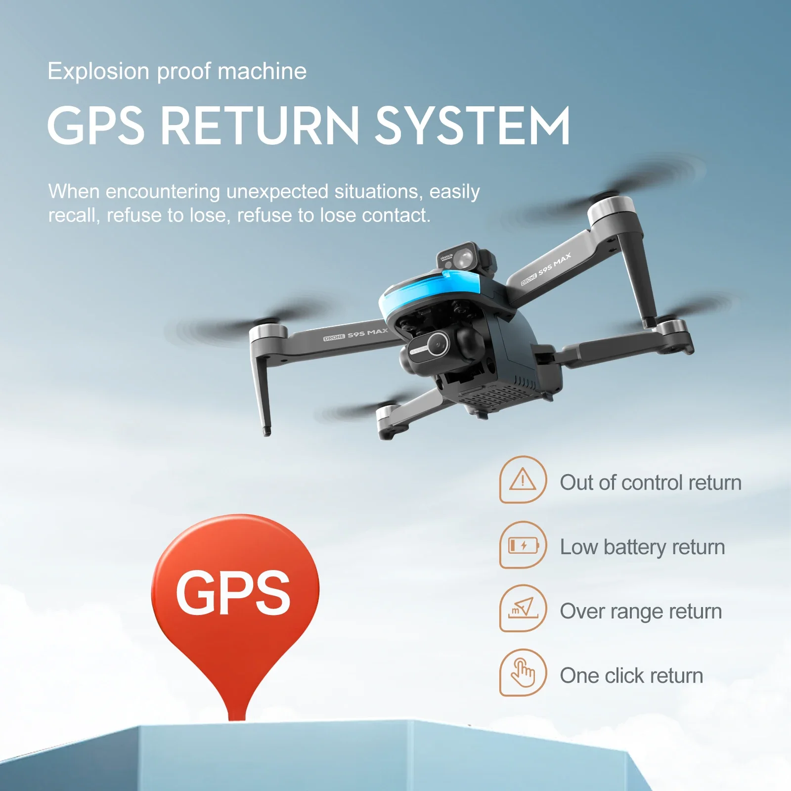 ใหม่S9S MAX MINI Drone 4K 2 แก - Drone Gimbal 2 Axis บทวิจารณ์และราคา