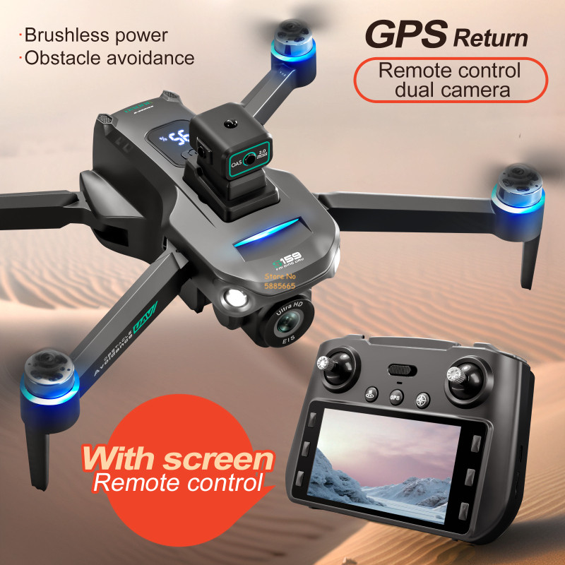 8K กล้องคู่ 5G WIFI FPV รีโมทค - Drone Gimbal Brushless บทวิจารณ์และราคา