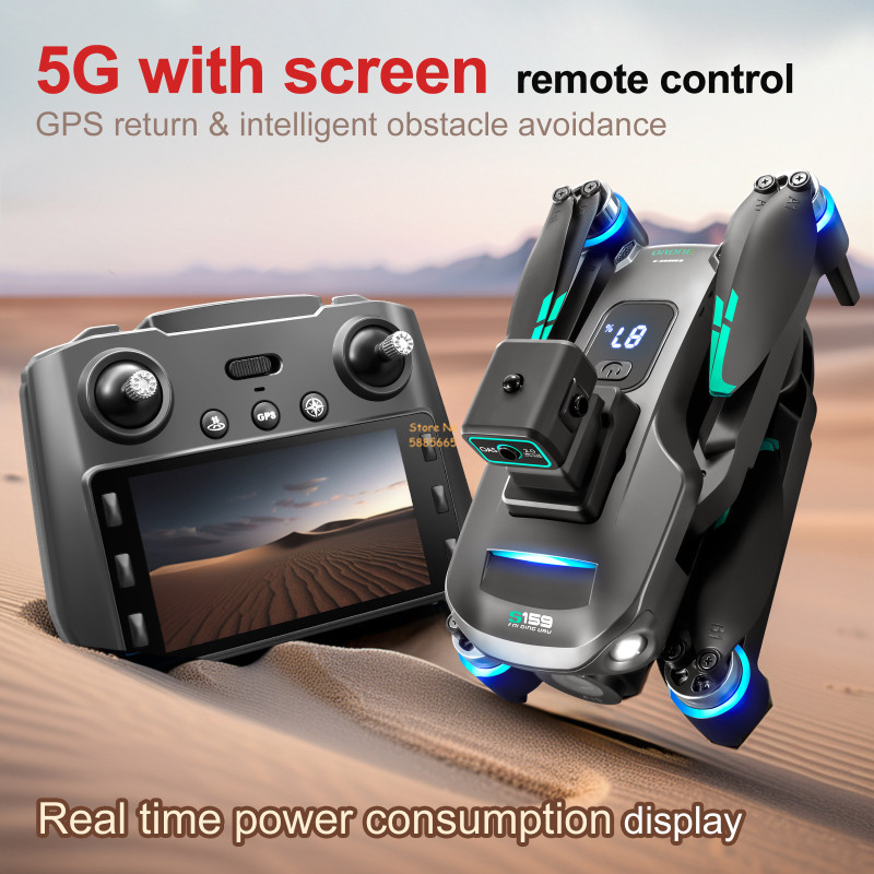 8K กล้องคู่ 5G WIFI FPV รีโมทค - Drone Gimbal Brushless บทวิจารณ์และราคา