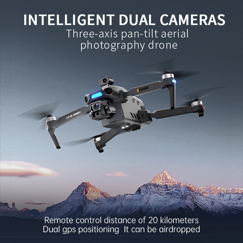 โดรนกล้องคู่ 8K รุ่นใหม่ ปี 20 - Drone Gimbal 3 Axis บทวิจารณ์และราคา