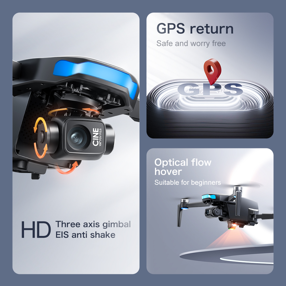 โดรน Lenovo S-X1 GPS กล้อง 8K  - Drone Gimbal 3 Axis บทวิจารณ์และราคา